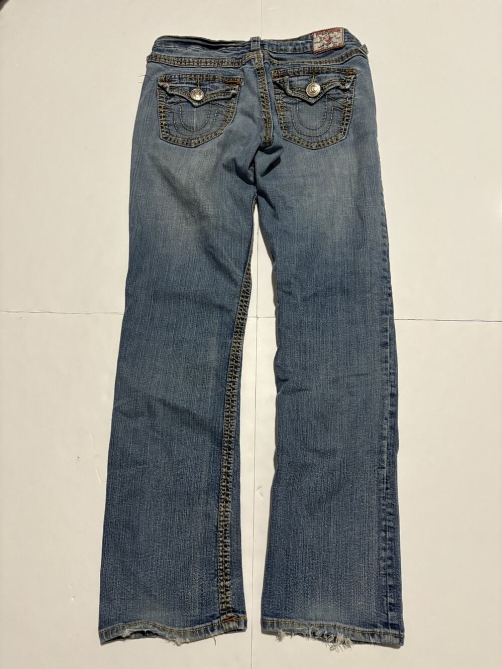 True Religion Billy Big T Bootcut Jeans Womens 29 Blue Denim Classic Five Pocket